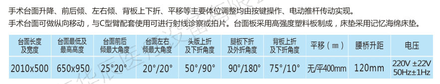 M500電動手術臺（方型座）